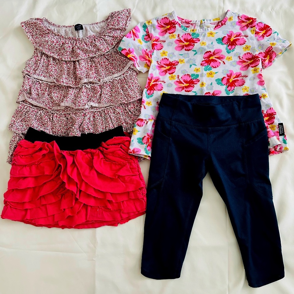 Toddlers clothes | size 4 | Sets | leggings | Top |Skirt